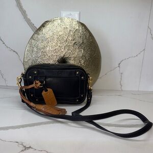 Chloe Eden Crossbody Black and Tan Crossbody Bag